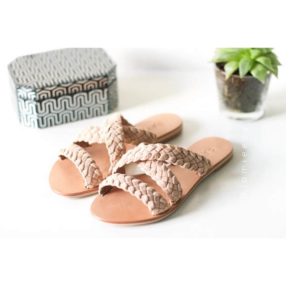 RAYE Shoes - RAYE | "Sahara" Woven Slide Sandal
